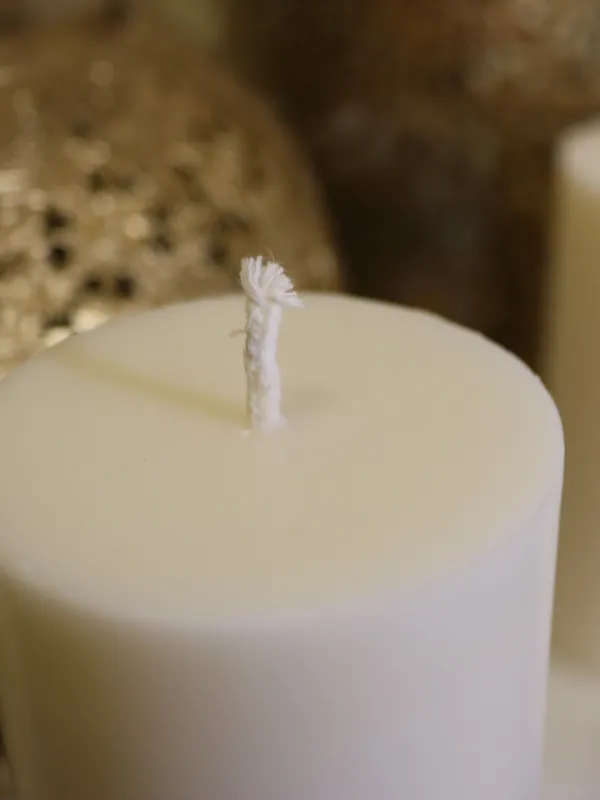 Purelume candle making process - hand-pouring premium wax blend